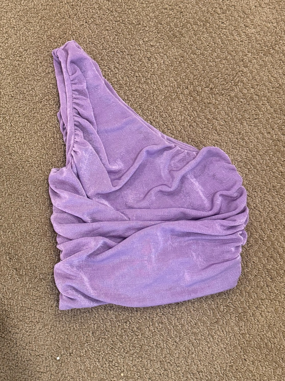 Lavender Ruched Going Out Top